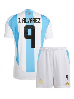 Argentina Julian Alvarez #9 Dječji Domaci Dres kompleti Copa America 2024 Kratak Rukavima (+ kratke hlače)